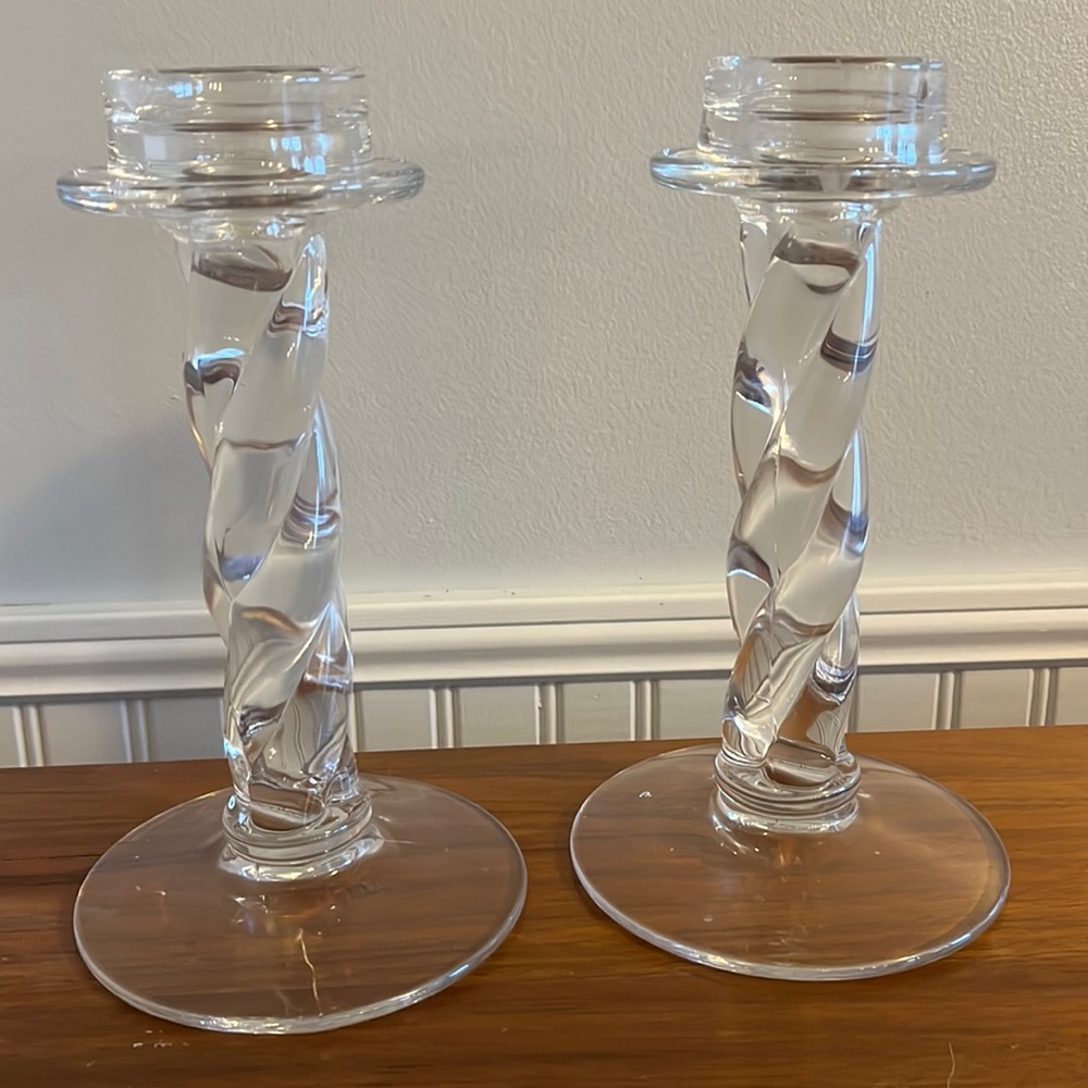 Glass Candlesticks